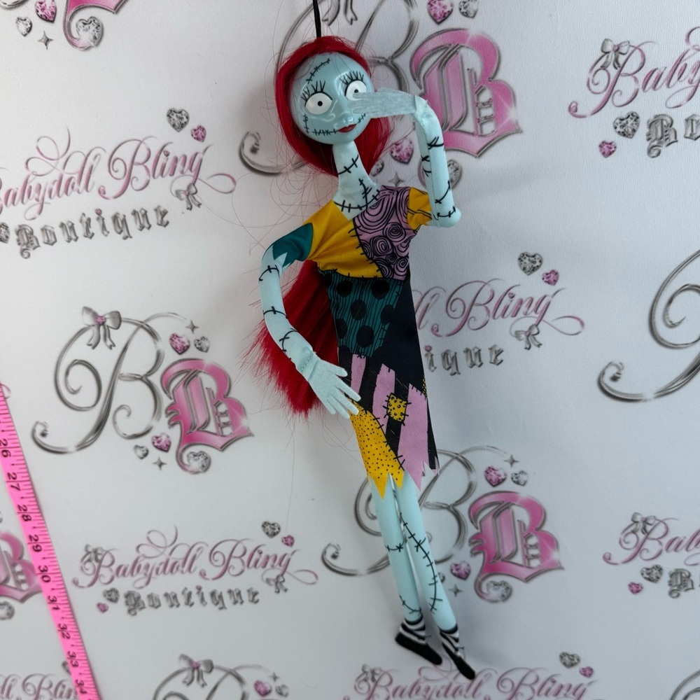 Disney sally nightmare before Christmas hanging decor Toy in Light Blue and Red